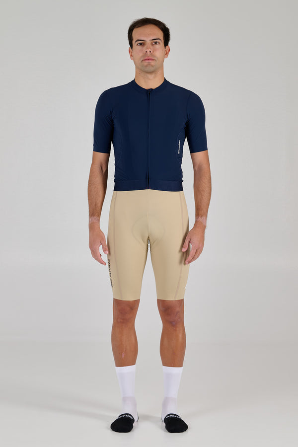 Men's Cycling Jersey Fleurette Oyster Grey - Café du Cycliste Men's Cycling Jersey Fleurette Oyster Grey - Café du Cycliste