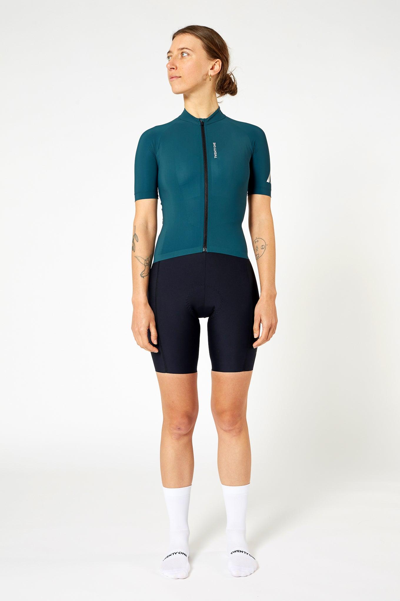 Maillot Mujer Manga Corta Factory Air Beige - Twenty One Cycling